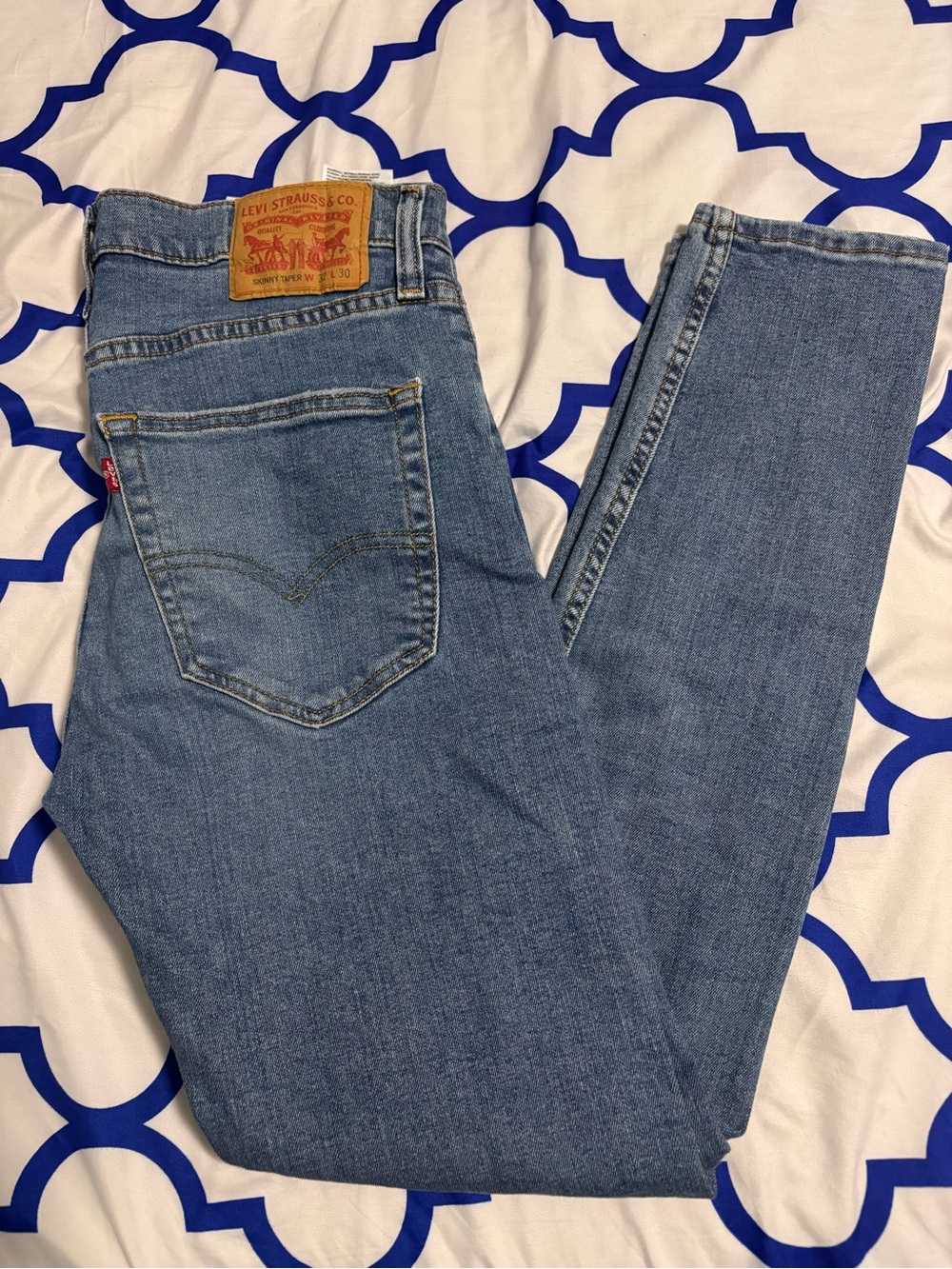 Levi's Classic Light Blue Denim Jeans Skinny Taper